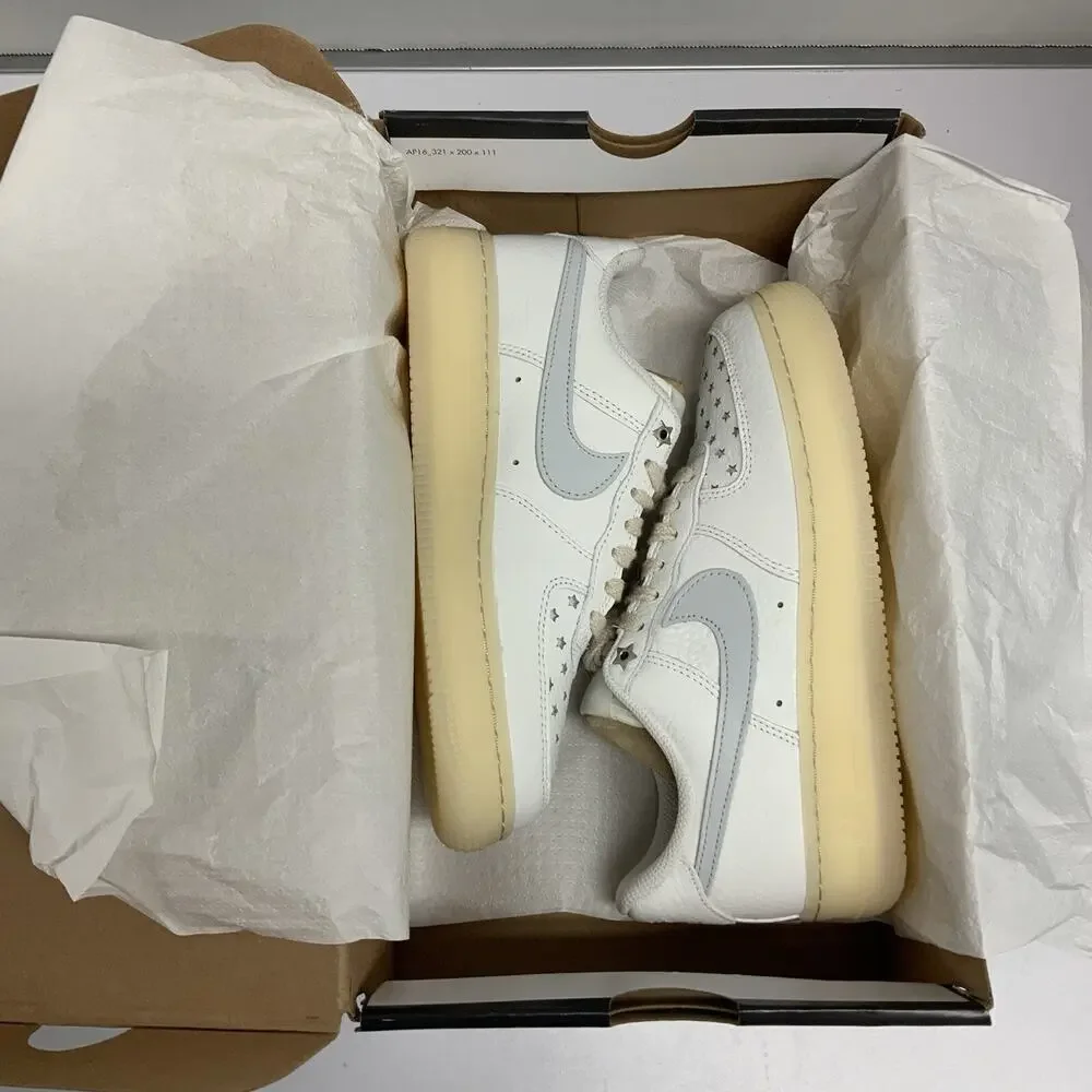 Nike Air Force 1 Low Starry Night FD0793 100 Size 6.5 Women White Cream Beige